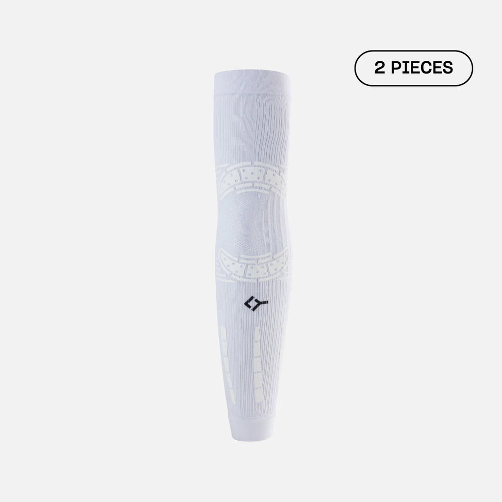 Floky No Strain White Compression Sleeves (X2)