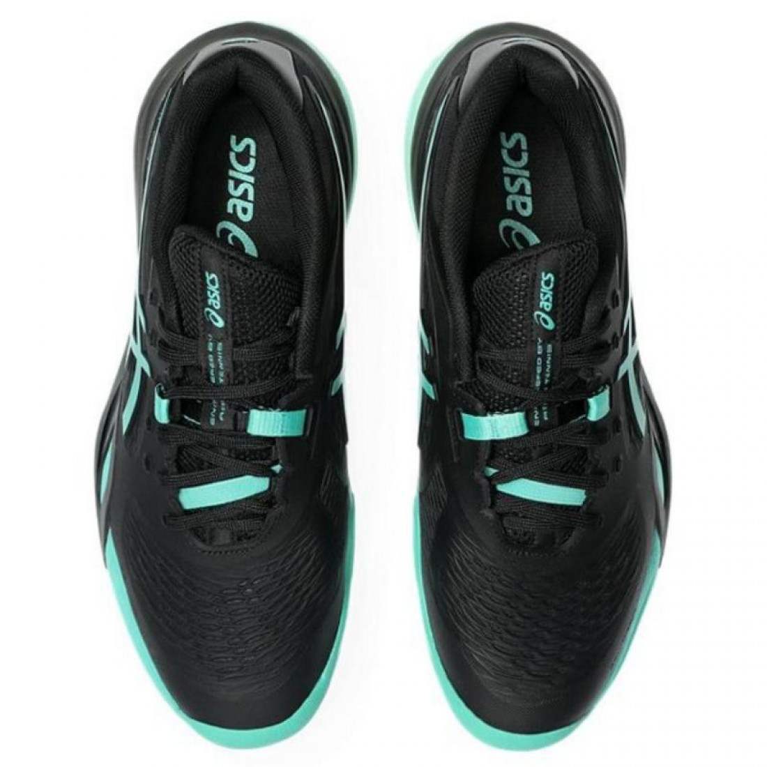 Asics Gel Resolution X Clay Black Aurora Green Sneakers
